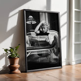 Marilyn Monroe Reading Newspaper | Elegant Vintage Hollywood Print - Print